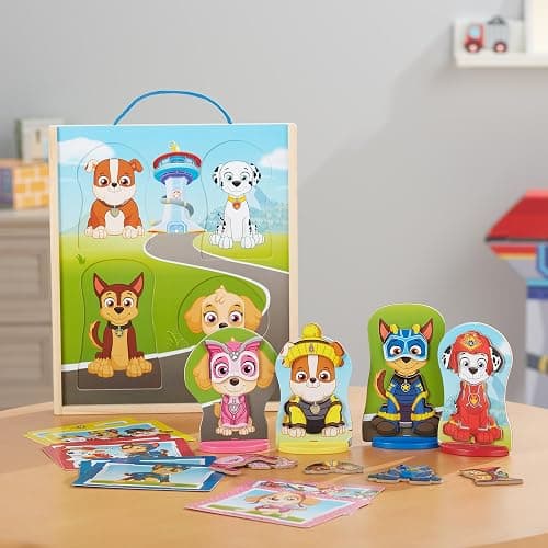Melissa & Doug PAW Patrol Wooden Magnetic Pretend Play (64 Pieces) thumbnail 9