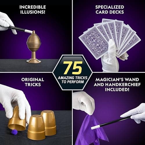 NATIONAL GEOGRAPHIC Mega Magic Set - More Than 75 Magic Tricks for Kids to Perform with Step-by-Step Video Instructions for Each Trick Provided by a Professional Magician (Amazon Exclusive) thumbnail 2