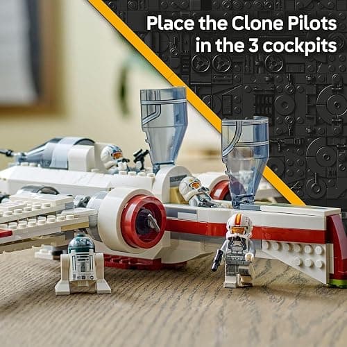 LEGO Star Wars: Revenge of The Sith ARC-170 Starfighter Spaceship Building Toy - Kids Star Wars Toy for Boys and Girls, Ages 9+ - Gift Idea for Birthdays - 75402 thumbnail 3