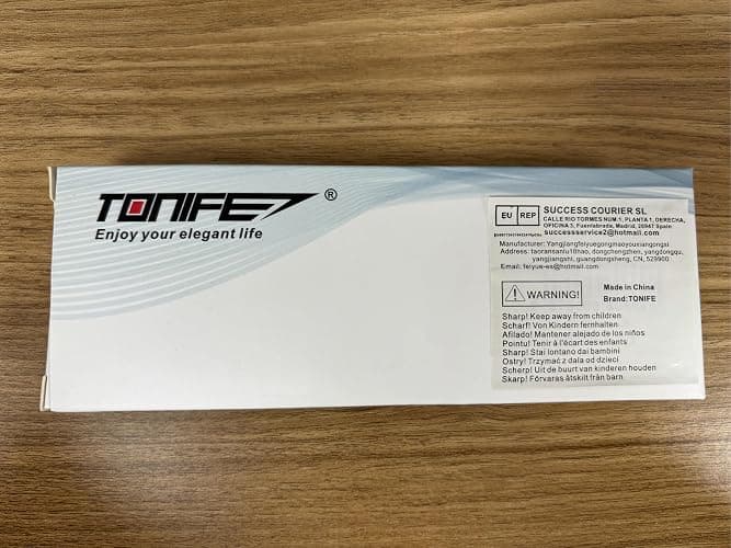 TONIFE Small Fixed Blade Knife Full Tang EDC Camping with Sheath Lanyard and Clip, Blade Length 2.17",2.5 oz.with Sheath (Warm Sand - Black Oxide then Stonewash) thumbnail 7