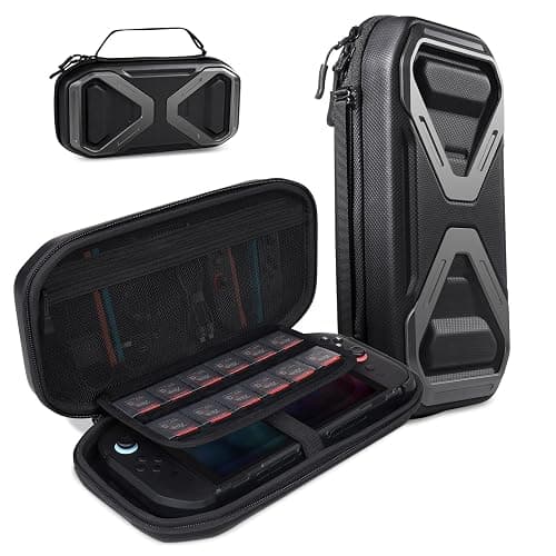 SUPCASE for Nintendo Switch 2 Carrying Case 2025, [12 Game Card Storage] [Military-Grade Protection] Spacious Portable Hard Shell Travel Bag for Nintendo Switch 2 Console & Accessories, Black - Image 1