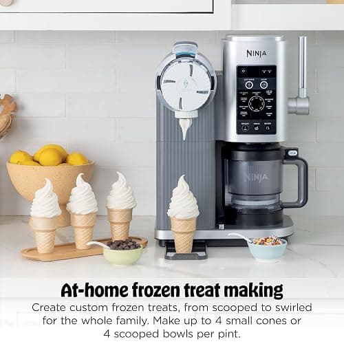 Ninja CREAMi Scoop & Swirl Ice Cream Maker, Soft Serve Desserts, Sorbet, Milkshakes, Frozen Yogurt and More, 13-in-1 Programs, Includes Handle and Two 16 oz 2-in-1 Pints, NC701 thumbnail 15