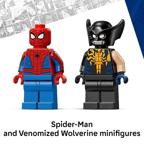 LEGO Marvel Spider-Man Car vs. Venomized Wolverine Building Toy for Boys & Girls - Super Hero & Villain Playset W/2 Marvel Minifigures - Gift Idea for Birthdays - Ages 7+ - 76336 thumbnail 5