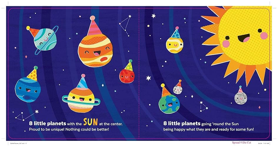 8 Little Planets: A Solar System Book for Kids with Unique Planet Cutouts thumbnail 6