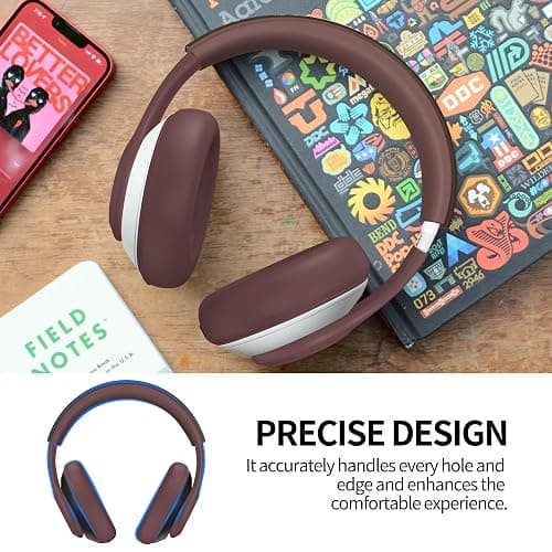 【3 in 1】 Silicone Case for Beats Studio Pro, Anti-Scratch Ear Pad Case Cover Shell Headband Accessories Soft Silicone Skin Protector for Beats Studio Pro (Brown) thumbnail 6