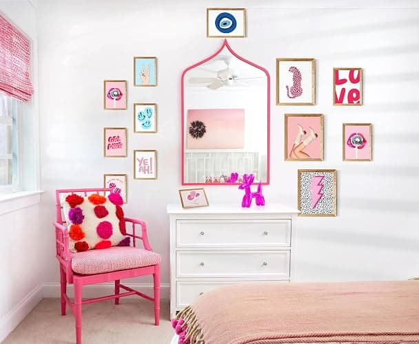 Waschbar Preppy Room Decor Aesthetic, Preppy Pictures for Teen Girls Bedroom Wall Decor, Cute and Pink Prints Wall Art Print thumbnail 3