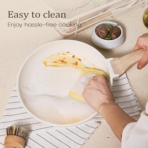 CAROTE Pots and Pans Set, Nonstick Cookware Sets, 21pcs Induction Cookware Kitchen Set Non Stick Cooking Set w/Frying Pans & Saucepans (PFOS, PFOA Free) thumbnail 5