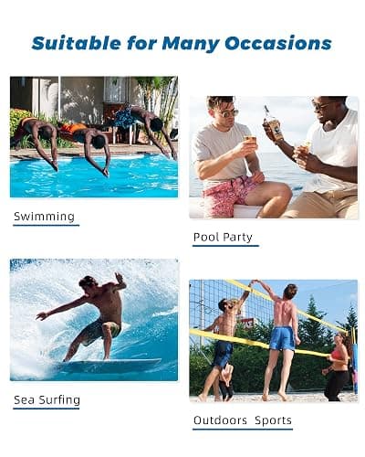 SURF CUZ Mens Swim Trunks with Compression Liner Swim Shorts 7" Swimming Trunks Stretch 7 Inch Swim Suits Quick Dry thumbnail 7