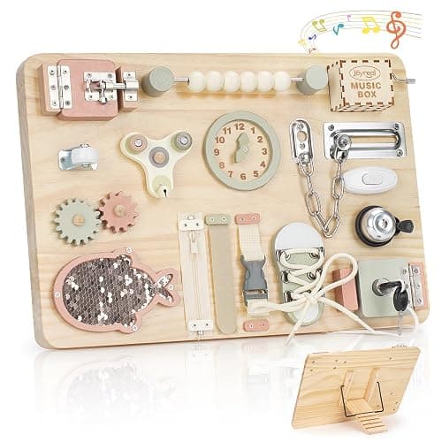 Joyreal Grand Busy Board Montessori - Planche Activité Tableau Activité Sensoriel Parcours Motricité Bébé Jeux Educatif Jouet Enfant pour Garcon Fille - Image 1