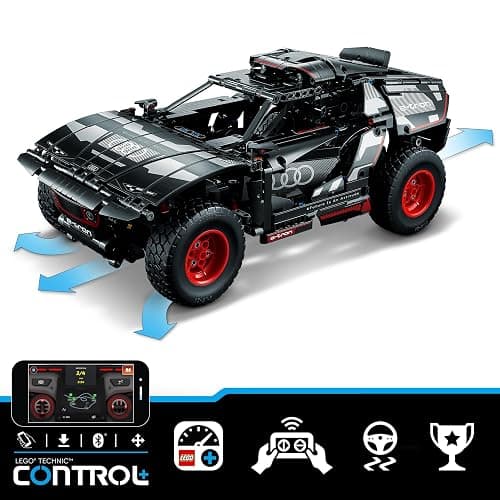 LEGO Technic Audi RS Q e-tron 42160 Advanced Building Kit for Kids Ages 10 and Up, This Remote Controlled Car Toy Features App-Controlled Steering and Makes a Great Gift for Kids Who Love Engineering thumbnail 9