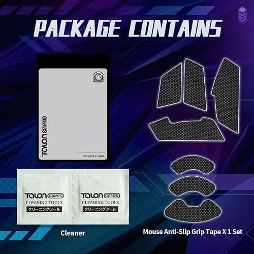 TALONGAMES Mouse Anti Slip Grip Tape Compatible with Logitech G102 / G203 / G304 / G305 / G Pro Wired Gaming Mouse, Palm Sweat Absorption, Thin 0.5mm, Cut to Fit, Easy to Apply, Mouse Skin thumbnail 6