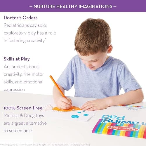 Melissa & Doug Drawing Paper, Sketch Pad, 3-Pack Bundle for Coloring, Writing or Painting (9 x 12 inches) - 50 Sheets Each, Kids Drawing Pad & Art Supplies for Kids Ages 3+ - FSC Certified thumbnail 4