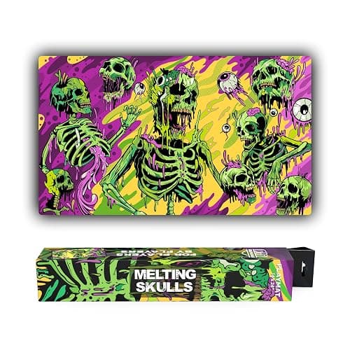Realm Guard - 14x24 TCG/MTG Playmat (Melting Skulls) - Image 1