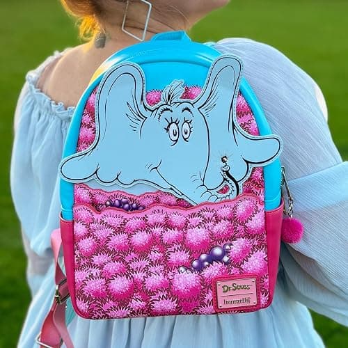 Loungefly Dr Seuss Horton Hears A Who Floral Elephant Double Strap Shoulder Bag Mini Backpack thumbnail 2