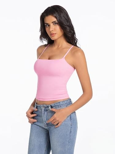 Abonlen Women's Sleeveless Adjustable Spaghetti Strap Tank Top thumbnail 2