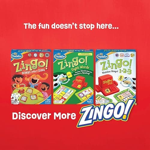 ThinkFun 7706-T Zingo Word Builder Early Reading Game - Award Winning Game for Pre-Readers and Early Readers thumbnail 7