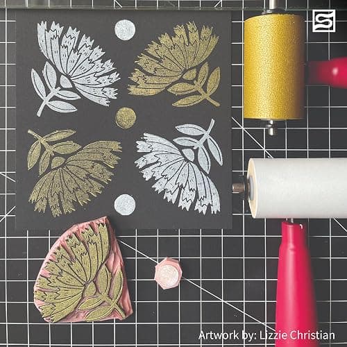Speedball 3470 Water-Soluble Block Printing Ink Starter Set – 6 Bold Colors with Satiny Finish - 1.25 FL OZ Tubes, Multicolor thumbnail 9