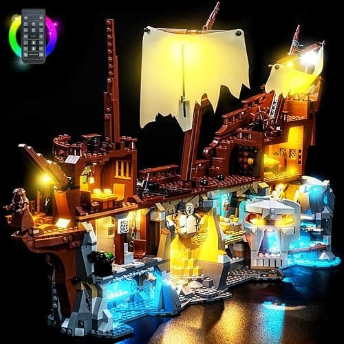 BrickBling LED Light Compatible with Lego The Goonies, Decoration Lamp Compatible with Lego 21363 - Excluding Model (RC Version Light) - Image 1