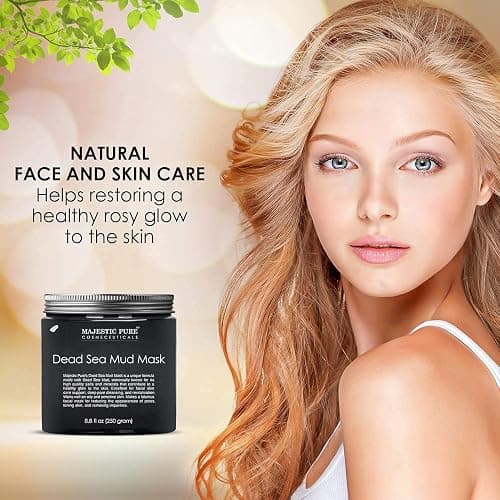 Majestic Pure Dead Sea Mud Mask and Himalayan Clay Mask Bundle – Natural Skin and Face Care for Women and Men thumbnail 2