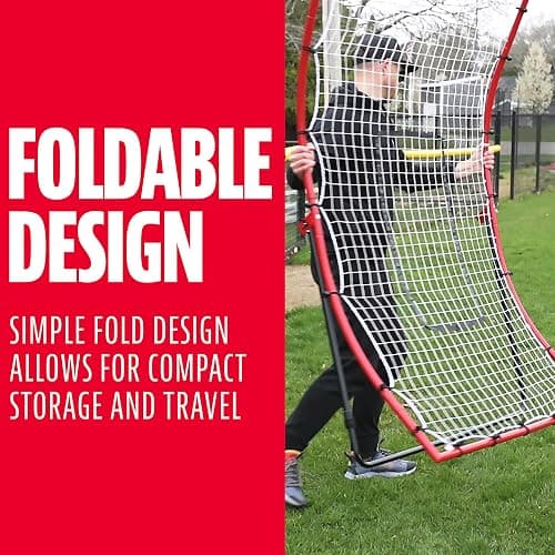 Franklin Sports Baseball Rebounders + Pitchback Nest - Pitch Return Trainer + Rebound Net with Attachable Pitching Target- All Angle Fielding Rebound Net for Grounders + Pop Flies thumbnail 8