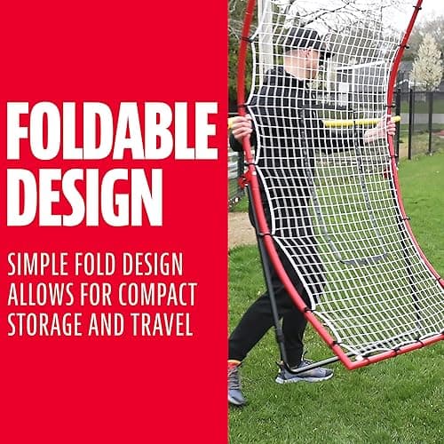 Franklin Sports Baseball Rebounders + Pitchback Nest - Pitch Return Trainer + Rebound Net with Attachable Pitching Target- All Angle Fielding Rebound Net for Grounders + Pop Flies thumbnail 9