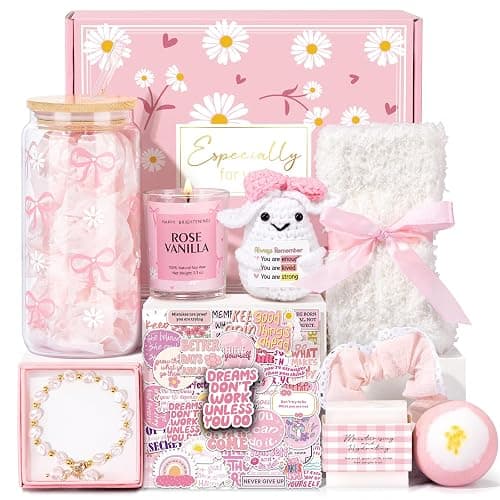 Gifts for Teenage Girls, Teen Girl Gifts Trendy Stuff, Birthday Gifts Preppy Valentines Day Gift for Teen Girls Coquette Cute Set for Girly Tween 12-14 Sweet 16-18 Daughter Sister Niece Friend Pink - Image 1