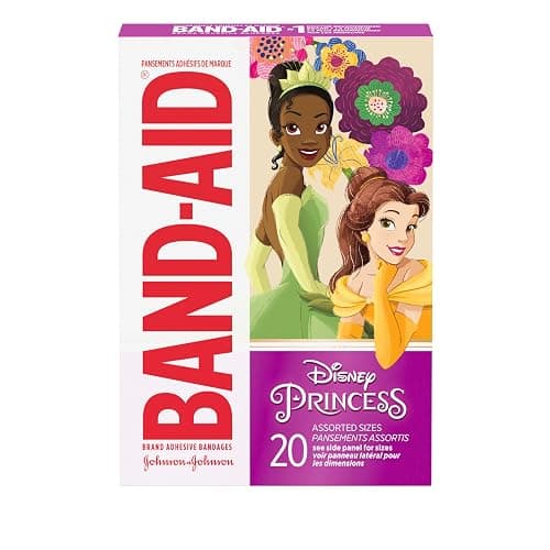 Band-Aid Brand Adhesive Bandages for Minor Cuts & Scrapes, Wound Care Featuring Disney Princess Characters, Fun Bandages for Kids and Toddlers, Assorted Sizes, 20 Count thumbnail 7