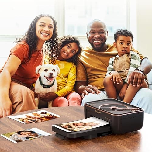 iDPRT 4x6'' Photo Printer with 20 Sheets Photo Paper & 1 Cartridge, Portable Instant Photo Printer for iPhone Android, Thermal Dye Sublimation, Wi-Fi Picture Printer, Black thumbnail 8