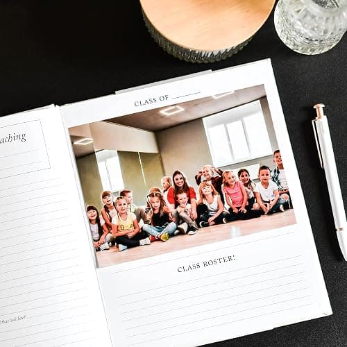 DUNCAN & STONE PAPER CO. Teacher Memory Book – 20 Years Of Memories Notebook for Teachers - Linen Cover Classic Teacher Journal Notebook - Cute Journaling Notebooks (130 Pages) thumbnail 8