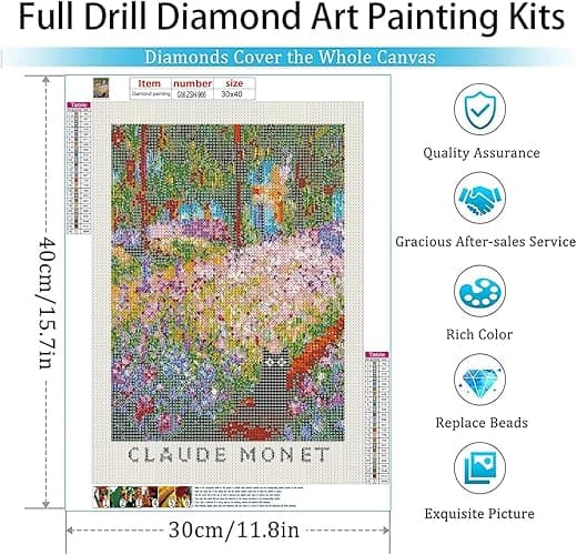Diamond Painting Kits for Adults,5D Black Cats and Flower DIY Diamond Arts,Diamond Painting Kits for Adults,Round Full Drill Diamonds, Diamond Art Kits for Adults and Home Decor-12x16inch - GM-ZSH-966 thumbnail 2
