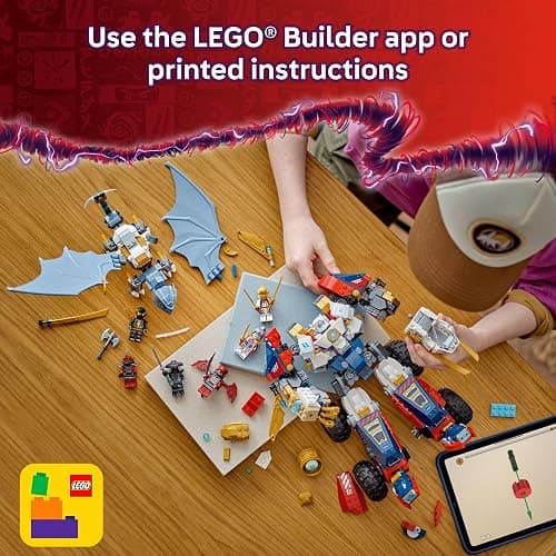 LEGO NINJAGO Zane's Ultra Combiner Mech Ninja Toy - Pretend Play 4-in-1 Building Toy Set for Kids, Boys and Girls, Ages 9+ - with 6 Minifigures - Gift Idea for Birthdays - 71834 thumbnail 6