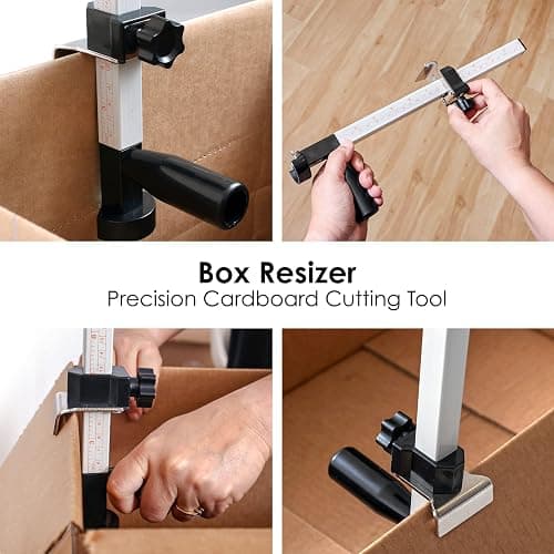 Box Resizer Tool with Scoring Wheel - Cardboard Box reducer to Customize Shipping Boxes - Box scorer Tool thumbnail 5