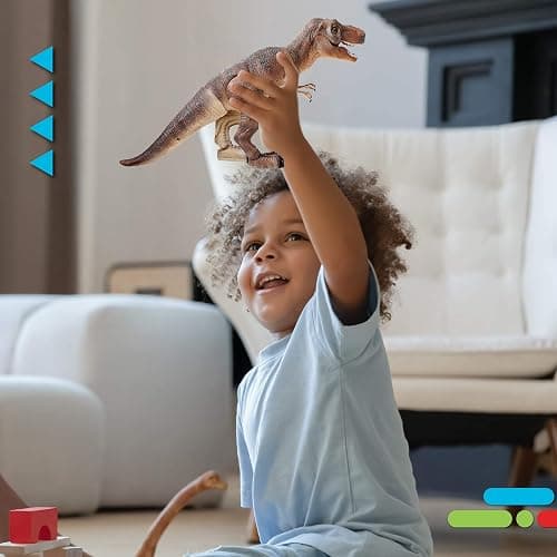 Discovery™ Remote Control T-Rex Dinosaur – Realistic Jurassic RC Action Figure with Walking Legs, Roaring Sounds, Chomping Mouth| Dinosaur Toys for Kids| Boys Toys RC Car Gift| Fun Dino for Ages 6+ thumbnail 5
