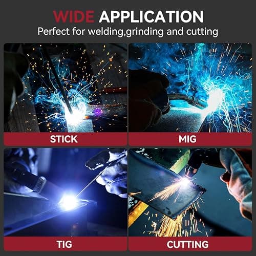 ARCCAPTAIN Large Viewing Screen Welding Helmet, 1/1/1/1 Top Optical Clarity Auto Darkening Welding Hood, 4 Arc Sensor 1/25000s Response Time True Color Weld Hood Helmet HSH-S800 Flower thumbnail 6