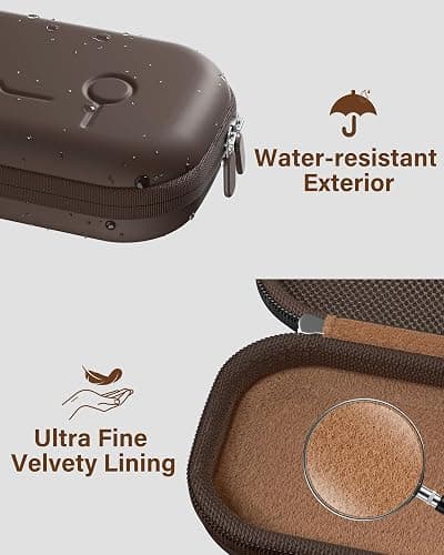 ProCase Stethoscope Case for 3M Littmann Classic III & Cardiology IV -Chocolate | Hard Protective Carrying Bag Fits MDF, ADC, Omron Stethoscopes, Medical Storage Organizer for Nurses & Nursing Students thumbnail 3