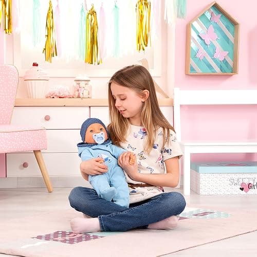 Bayer Design Interactive doll Hello Baby Boy, talking, moves mouth | pacifier, bottle, 46cm thumbnail 5
