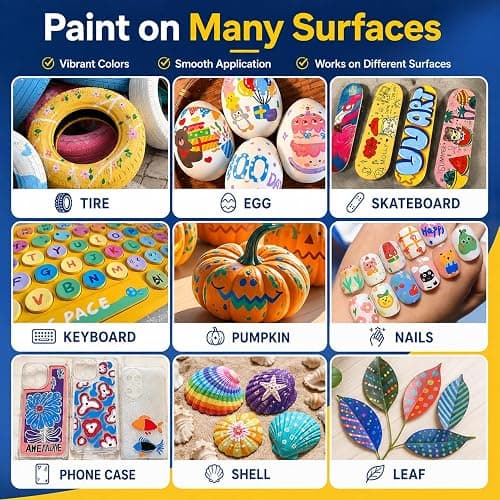 Amamao 120 Colors Acrylic Paint Markers, Soft Brush Tip Pens and Markers, Acrylic Paint Pens for Wood, Stone, Canvas, Glass, Fabric, Egg, Rock Painting and DIY Crafts Art Supplies thumbnail 4