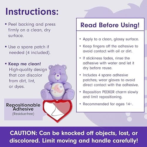 Sonix x Care Bears Peekers - Adhesive Decoration - Blind Box - Includes Grumpy, Cheer, Sweet Dreams, or Funshine thumbnail 6
