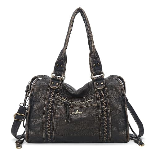 Angel Kiss Hobo Bags For Women Vegan Leather Hobo Satchel Handbags Large Tote Purses Shoulder Bag - Image 1
