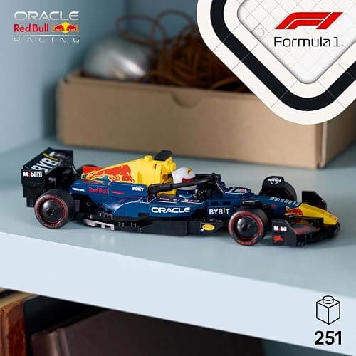 LEGO Speed Champions Oracle Red Bull Racing RB20 F1 Race Car Model with a Collectible Formula 1 Driver Minifigure - Display Set for Adult Motorsport & Racing Fans 77243 - Oracle Red Bull Racing RB20 F1 Race Car 77243 thumbnail 4