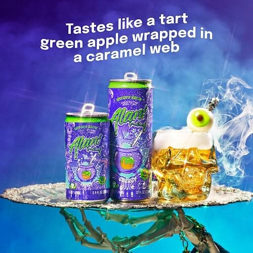 Alani Nu WITCHES BREW, Low Calorie Energy Drinks, 100mg Caffeine, Biotin, B Vitamins, Zero Sugar, 10 Calories or Less, 8 Fl Oz Cans, 12 Pack thumbnail 3