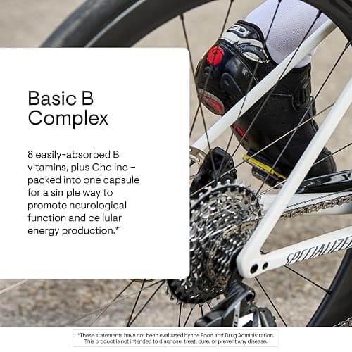 THORNE - Basic B-Complex - Tissue-Ready Vitamin B Complex Supplement with Choline - Supports Cellular Energy Production, Brain Health & Red Blood Cell Formation* - Gluten-Free - 60 Servings thumbnail 3
