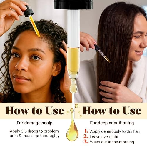 Vital Strands Batana Oil for Hair Growth – 100% Pure & Organic Botana Oil from Honduras – Strengthens, Thickens & Restores Natural Hair – Cold Pressed Raw Scalp & Hair Treatment for Men & Women – 60ml thumbnail 6