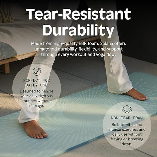Retrospec Solana Yoga Mat Thick 1/2in Non-Slip Workout Mat with Nylon Strap - 72x24in Exercise Mat for Pilates, Stretching & Fitness - BPA Free, Easy Clean thumbnail 6