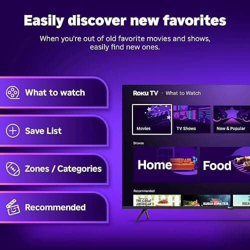 Roku Smart TV – 65-Inch Plus Series, Mini-LED TV – RokuTV with Enhanced Voice Remote – Flat Screen 4K QLED Television with Dolby Vision & Wi-Fi for Streaming Live Local News, Sports thumbnail 6