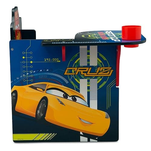 Delta Children Chair Desk With Storage Bin, Disney/Pixar Cars | Kids Chair Desk Includes Fabric Storage Bin and Cup Holder, Low to the Ground for Easy Access, Ideal for Toddlers/Kids Age 3+ thumbnail 7