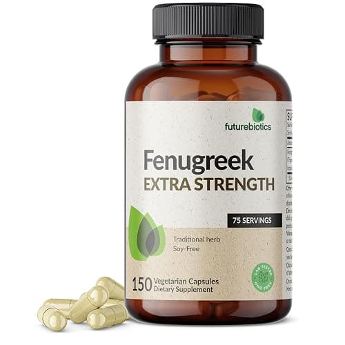 Futurebiotics Fenugreek Extra Strength Supports Overall Good Health & Well-Being, Non-GMO, 150 Vegetarian Capsules - Image 1