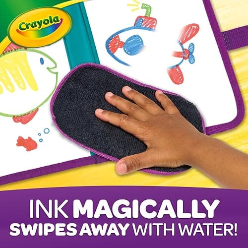 Crayola Color & Erase Drawing Board for Kids, Travel Coloring Kit, Drawing Toy, Toddler Coloring Set, Gift for Kids, 3+ thumbnail 5