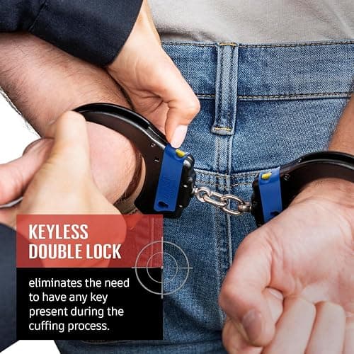 ASP Identifier Ultra Double-Locking Handcuffs, Colored Handcuffs, Forged Aluminum Cuffs, Professional Grade Equipment and Tactical Gear thumbnail 3