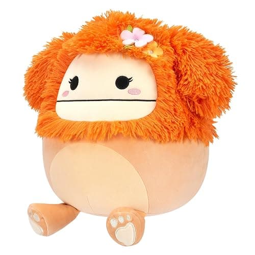 Squishmallows Original 12-Inch Shasta Peach Bigfoot with Tropical Flower - Official Jazwares Plush thumbnail 4